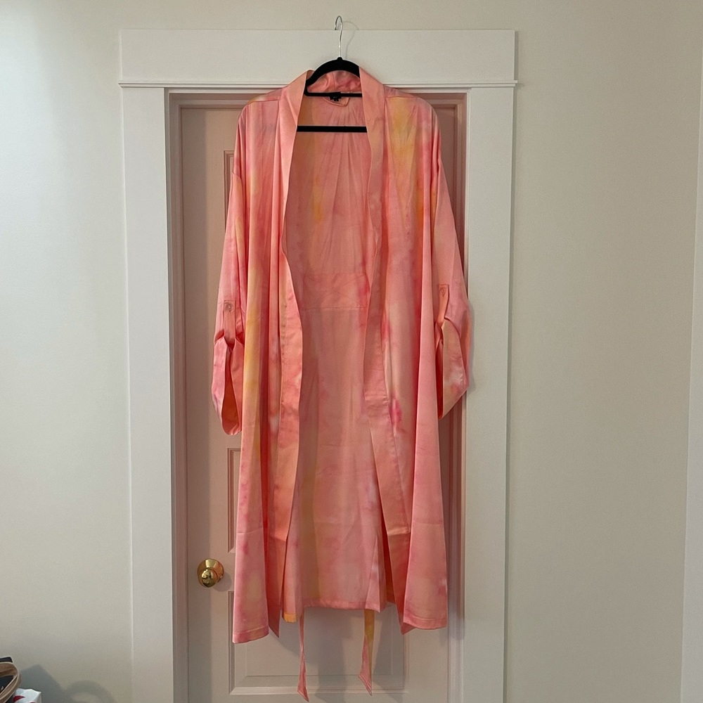 Chill by Chrissy Tie-Dye For Robe in Sunset, sz4